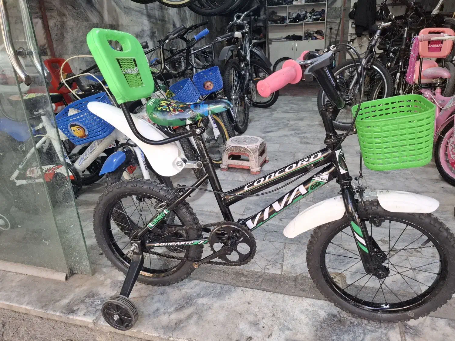 دوچرخه ۱۶ مشکی سبز|دوچرخه، اسکیت، اسکوتر|مشهد, شهید آوینی|دیوار