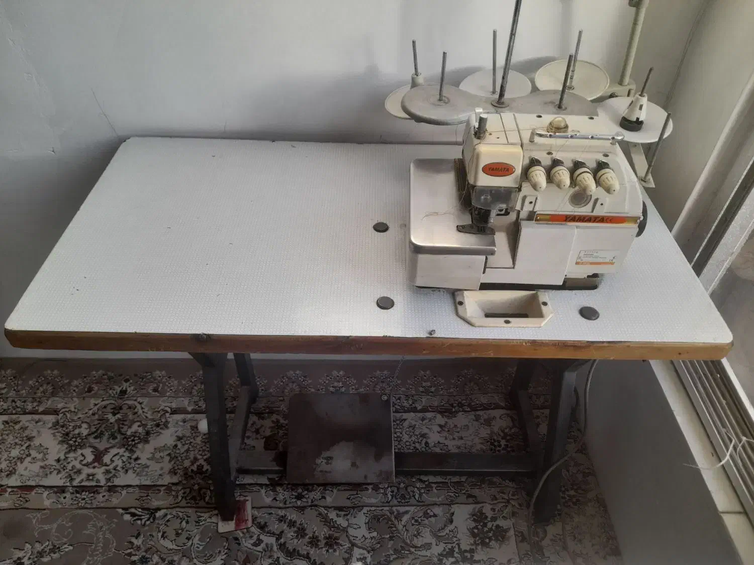 چرخ راسته دوز و سردوز۵ نخ|چرخ خیاطی و ریسندگی|نیشابور, طالقانی|دیوار