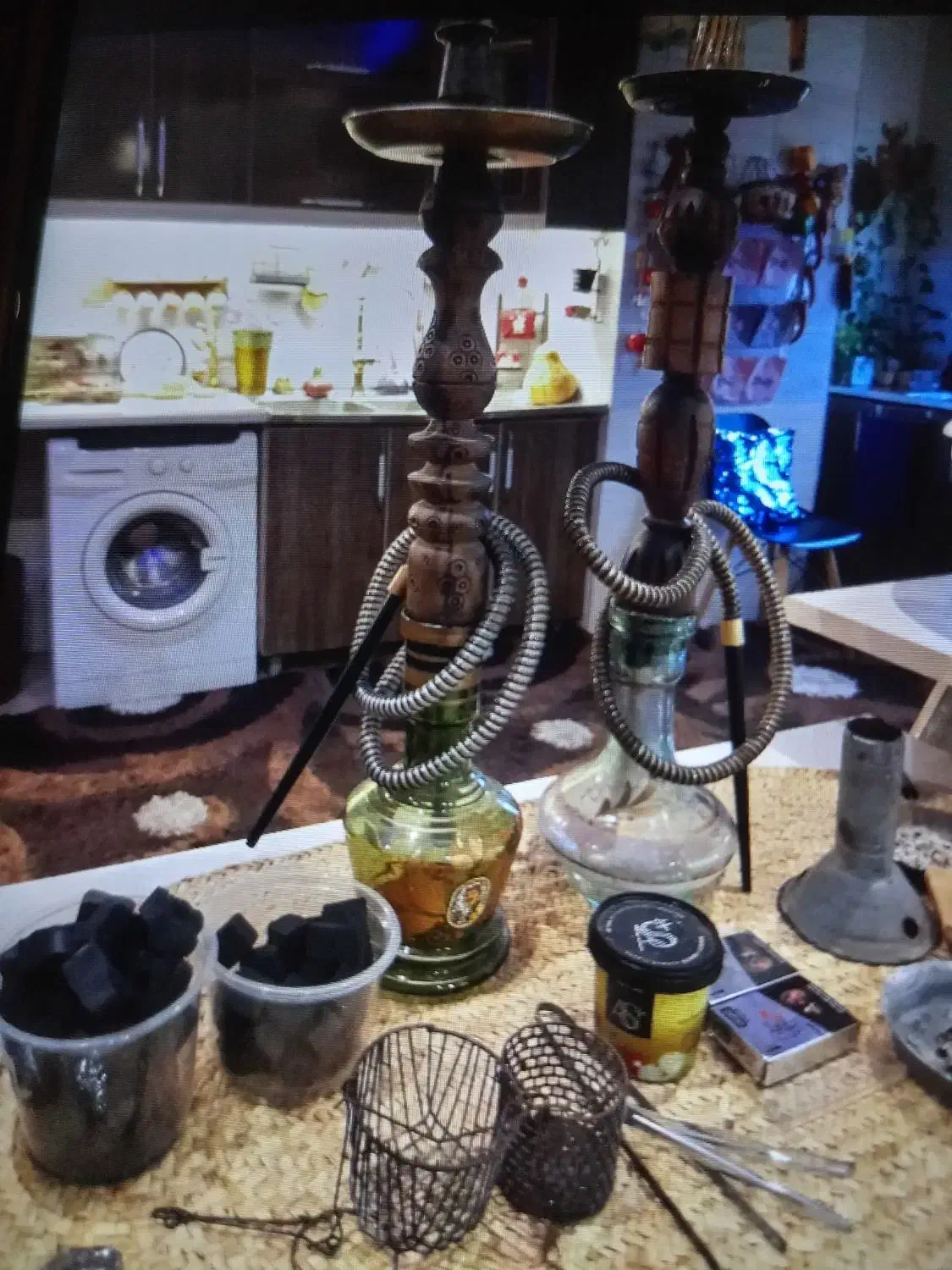 قلیون های چوب گردو|صنایع دستی و سایر لوازم تزئینی|قائم‌شهر, |دیوار