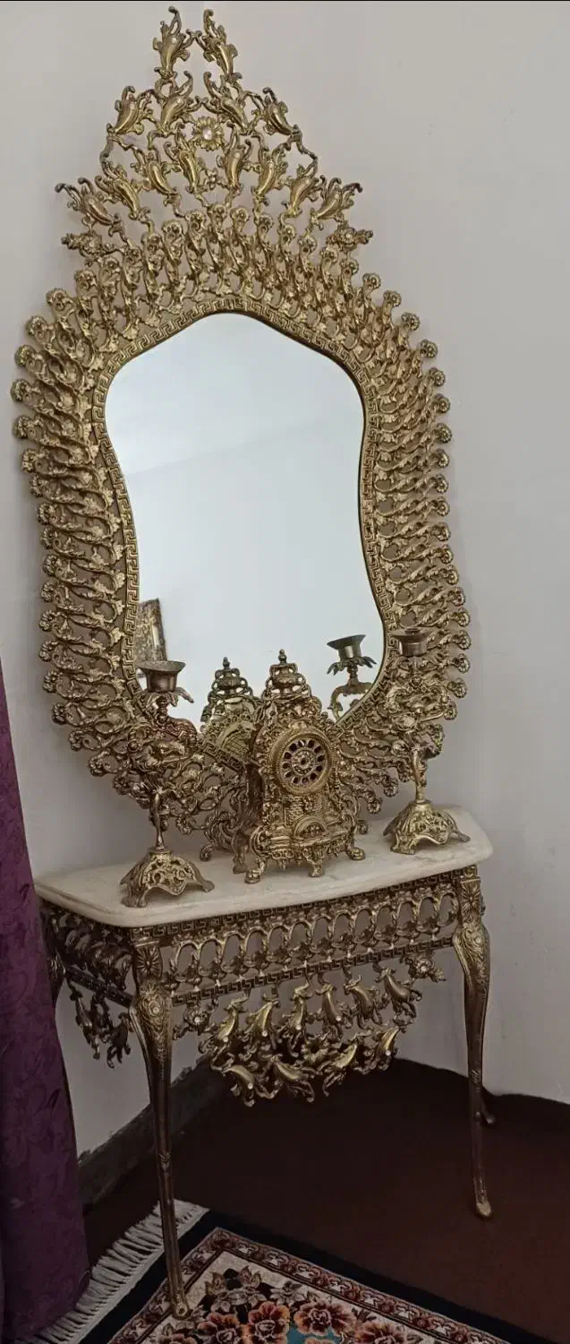 برنجی|بوفه، ویترین، کنسول|شال, |دیوار