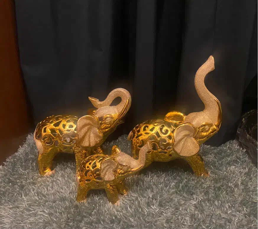 ست مجسمه فیل|مجسمه، تندیس، ماکت|تهران, سازمان برنامه شمالی|دیوار