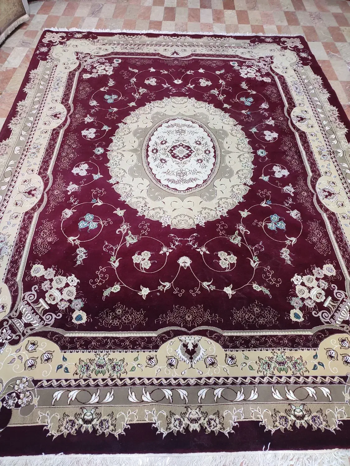 یک جفت فرش 12متری تمام نخ سالم|فرش|قدس, شهر‌قدس|دیوار