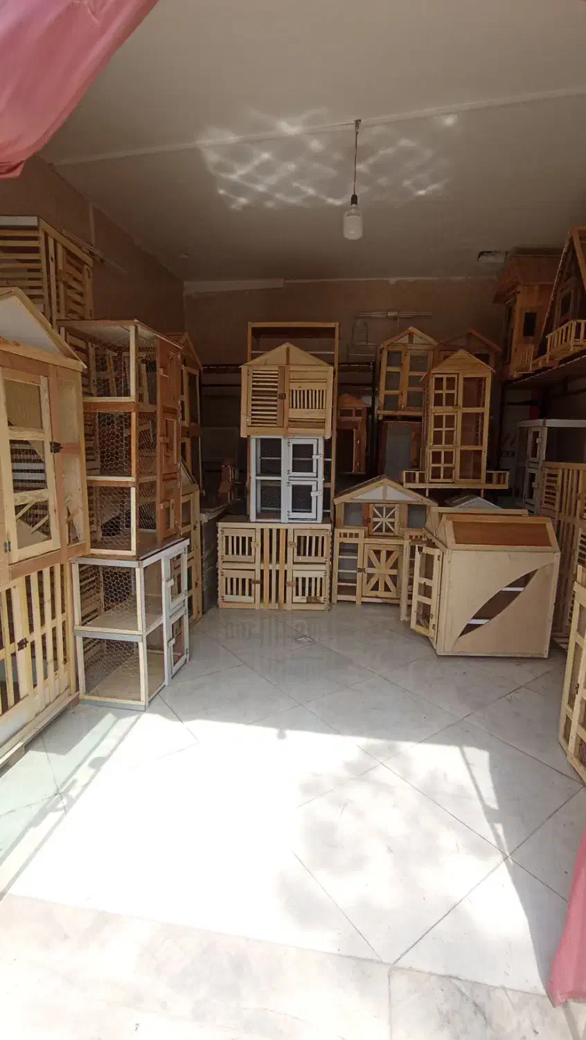 انواع قفس چوبی و جفت کن|لوازم جانبی حیوانات|پیشوا, |دیوار