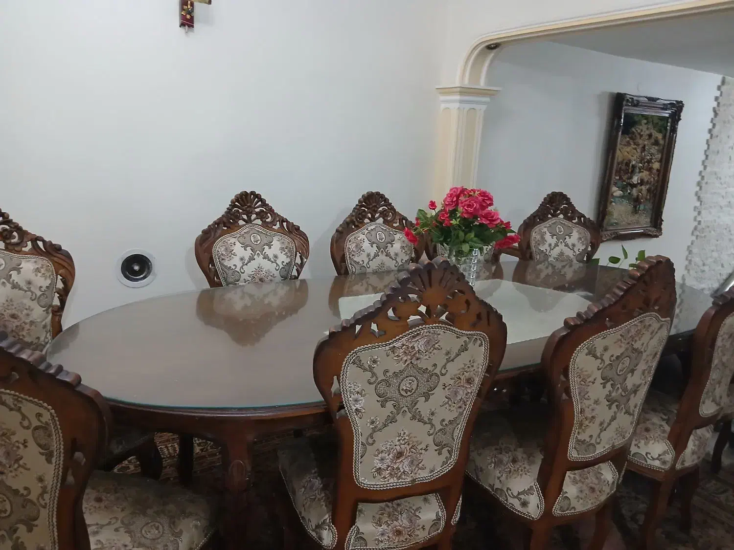 میز ناهارخوری خوری سلطنتی|میز و صندلی غذاخوری|تبریز, |دیوار