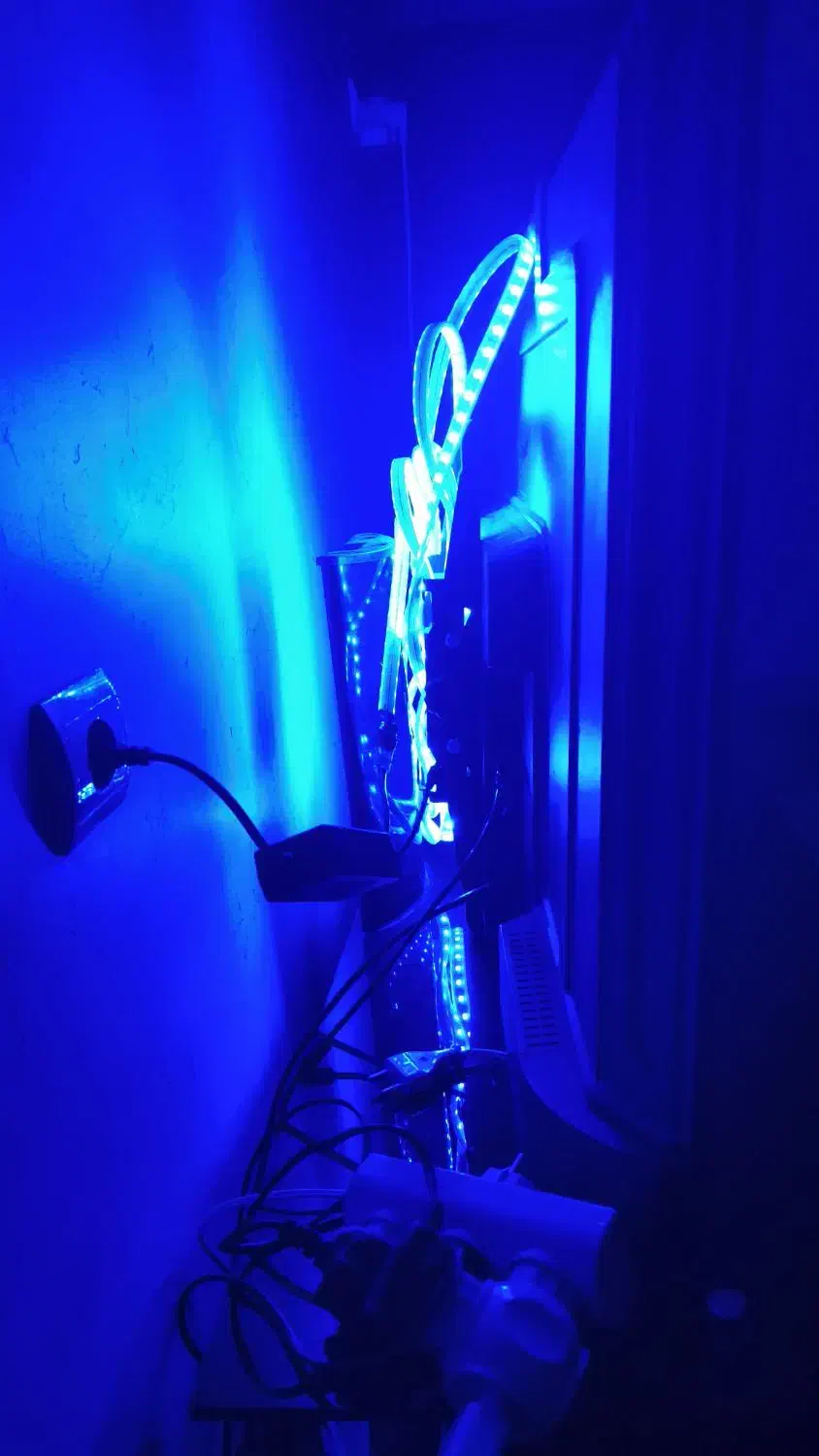 چراغ ریسه شلنگی کنترلی ۵ متره|ریسه و چراغ تزئینی|اهواز, کیان اباد|دیوار