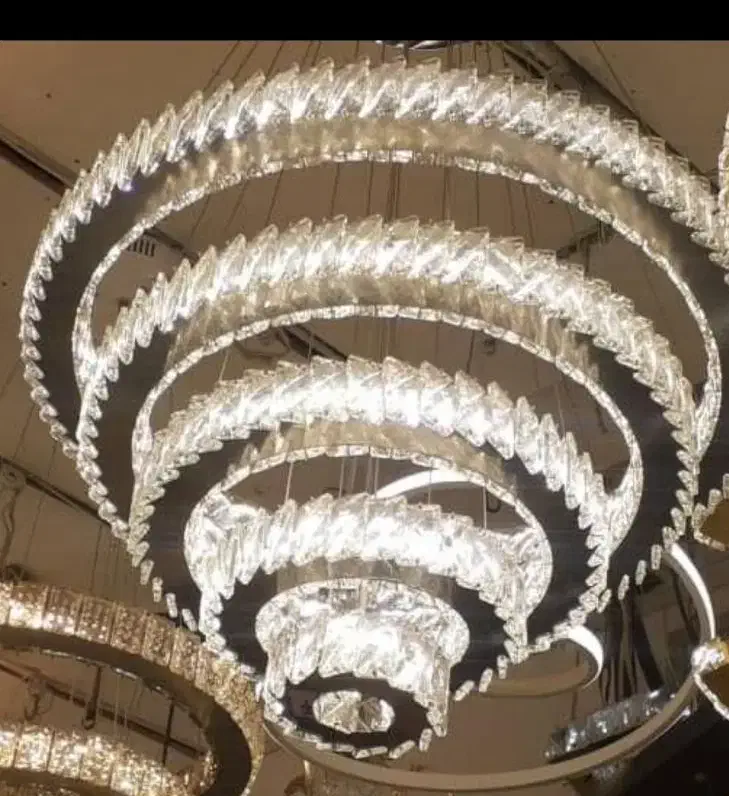 لوستر کهکشانی هوشمند کریستال وارداتی درکارمندان|لوستر و چراغ آویز|کرمانشاه, |دیوار