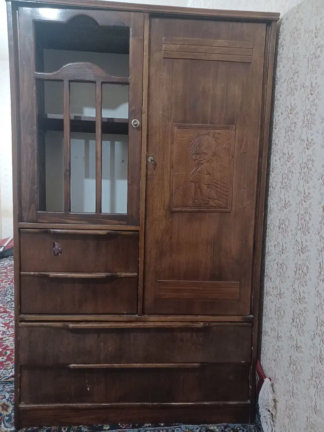 کتابخانه و کمد لباسی|کتابخانه، شلف، قفسه‌های دیواری|رفسنجان, |دیوار