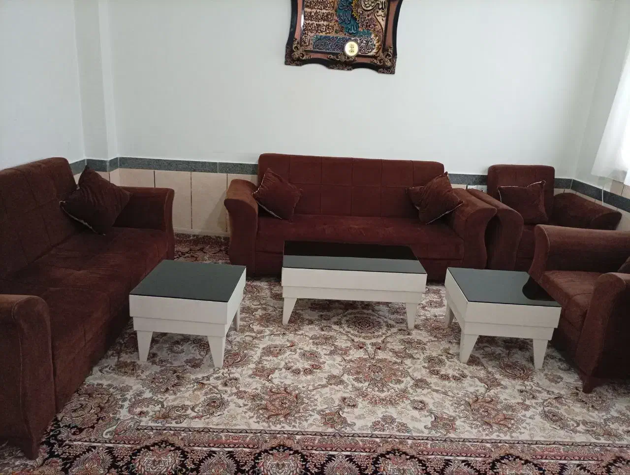 مبل 8نفره ترکیه همراه جلو مبلی|مبلمان خانگی و میز عسلی|سردشت, |دیوار