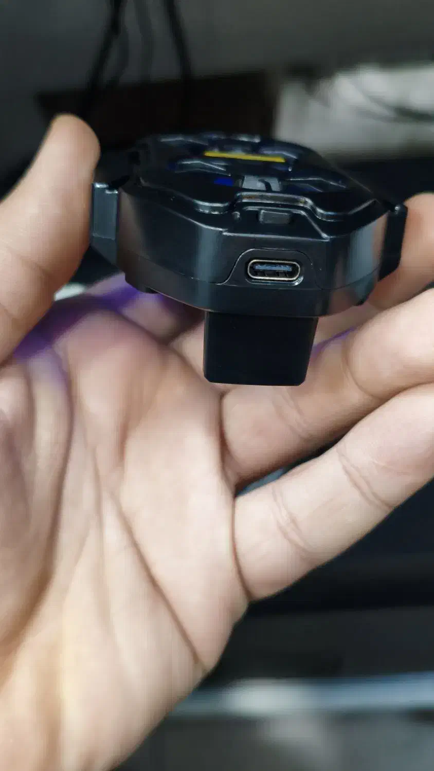 فن خنک کننده دو پنکه ای شارژی|لوازم جانبی موبایل و تبلت|بندر دیر, |دیوار