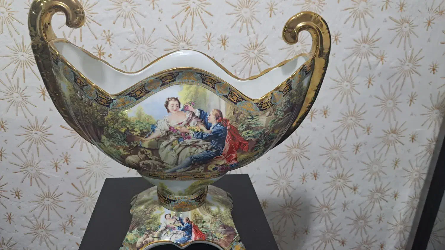 ۴ عددکوری تزئنی طرح لیلی و مجنون بامارک آنیل|ظروف سرو و پذیرایی|فریدون‌کنار, |دیوار