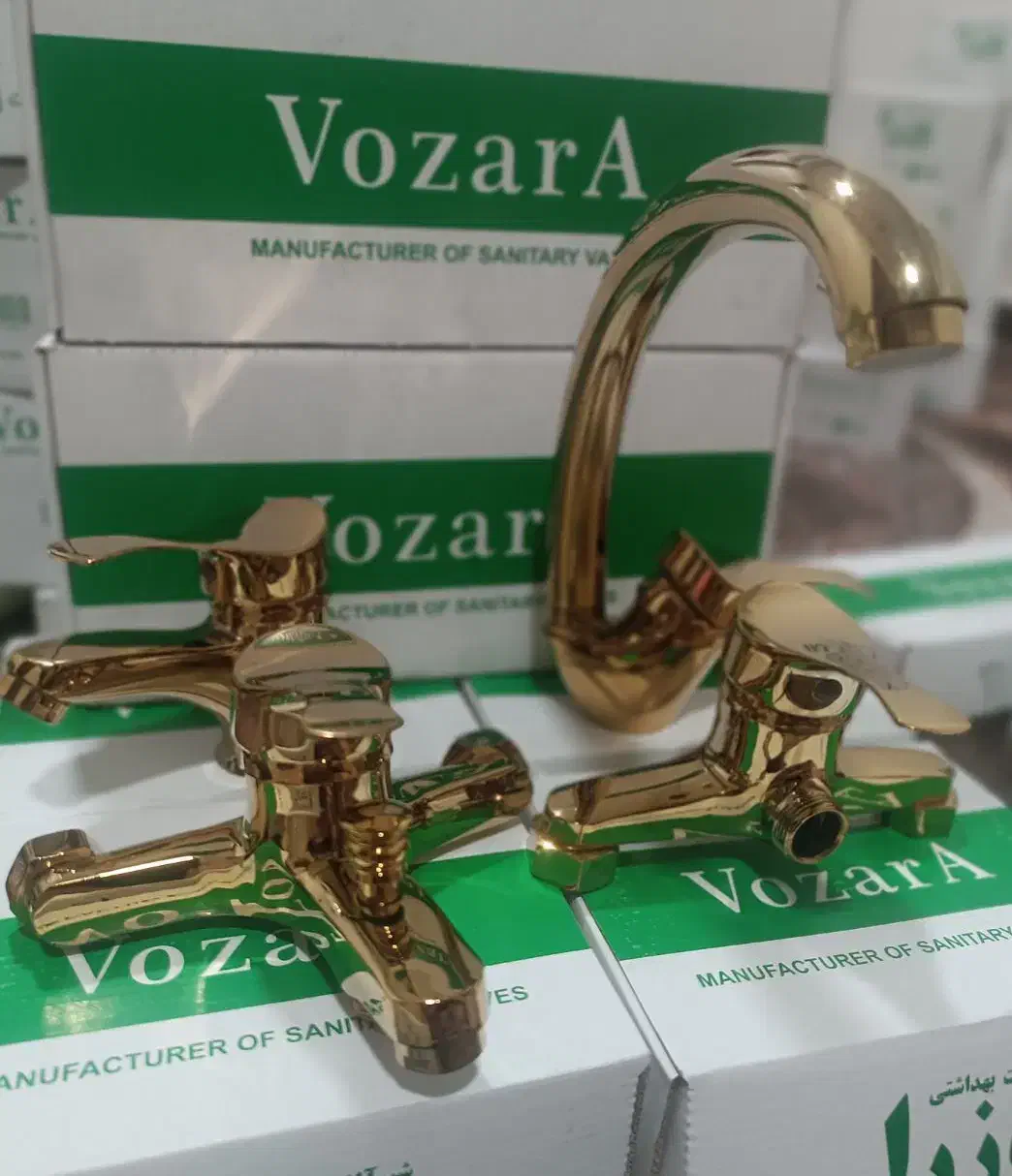 شیرالات طلایی برنجی|مصالح و تجهیزات ساختمان|آبادان, |دیوار