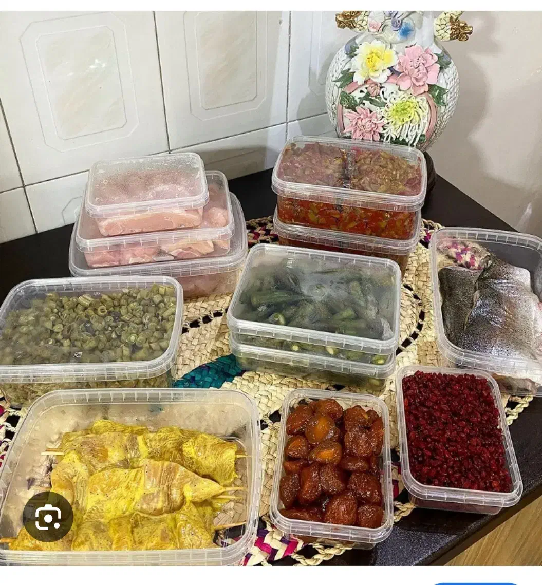 ظروف بهداشتی  همه کاره  برا فریزر وماکروفر|ظروف نگهدارنده، پلاستیکی، یک‌بارمصرف|زنجان, |دیوار