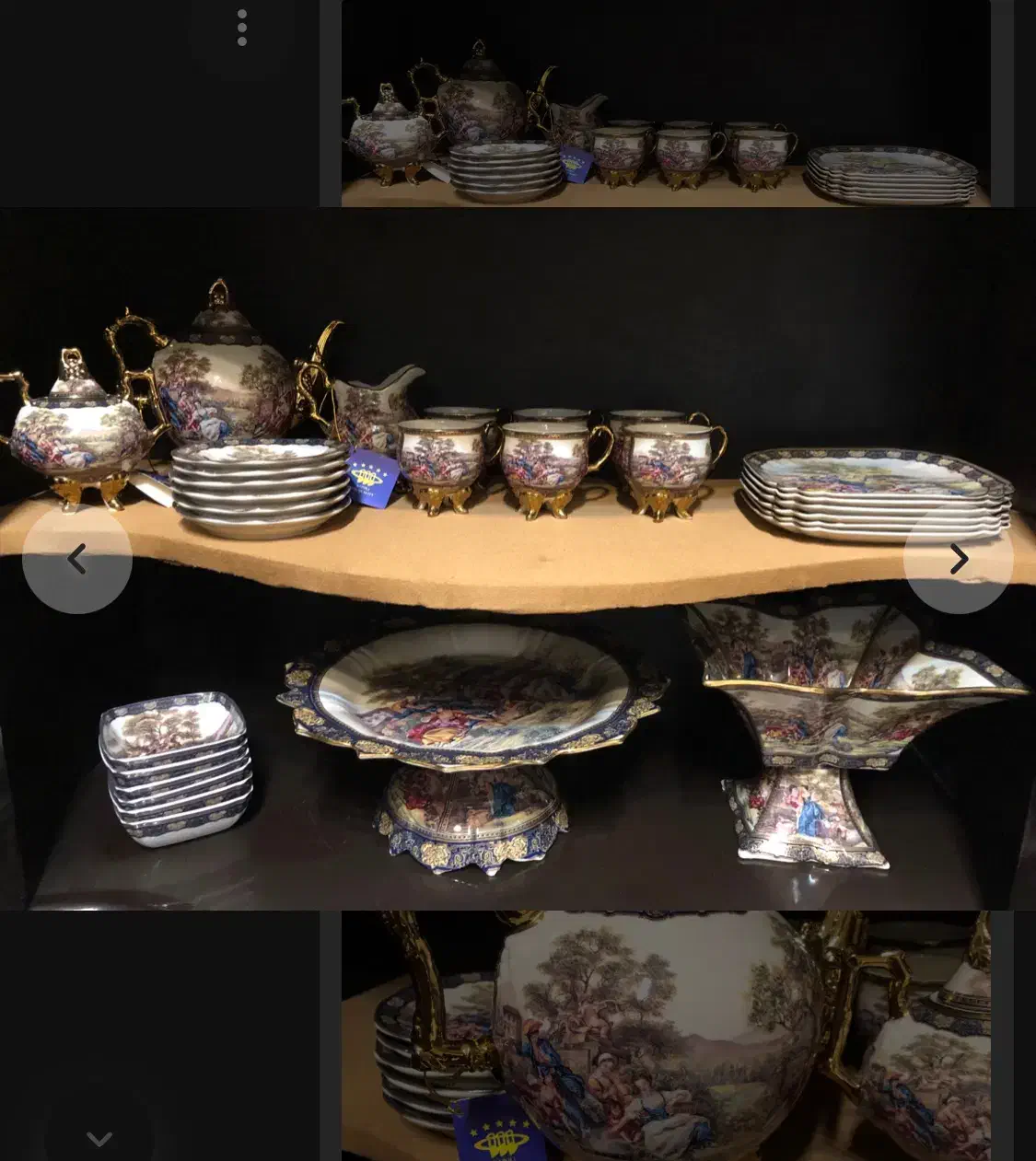 سرویس پذیرایی ظروف آنتیک ناپولی دکوری جهیزیه|ظروف سرو و پذیرایی|هشتگرد, شهرک گلها|دیوار