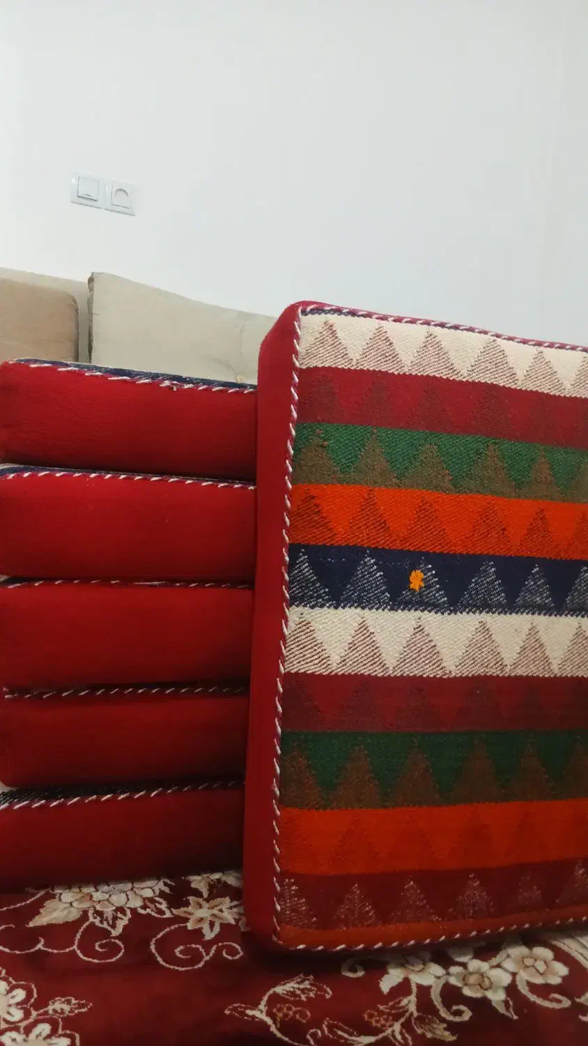 پشتی جاجیم دست باف|گلیم، جاجیم، گبه|شیراز, شهرک قمشه|دیوار