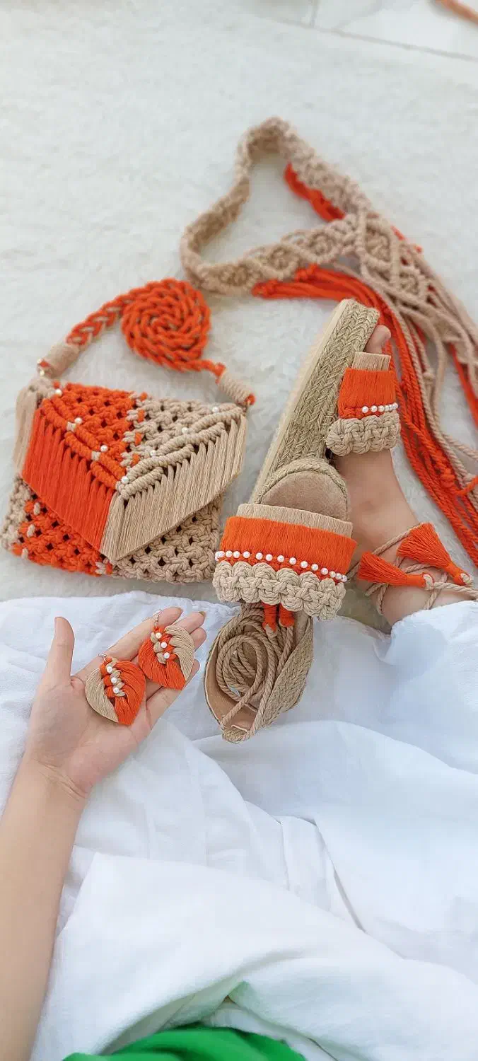 ست مکرومه|کیف، کفش، کمربند|تهران, محمودیه|دیوار