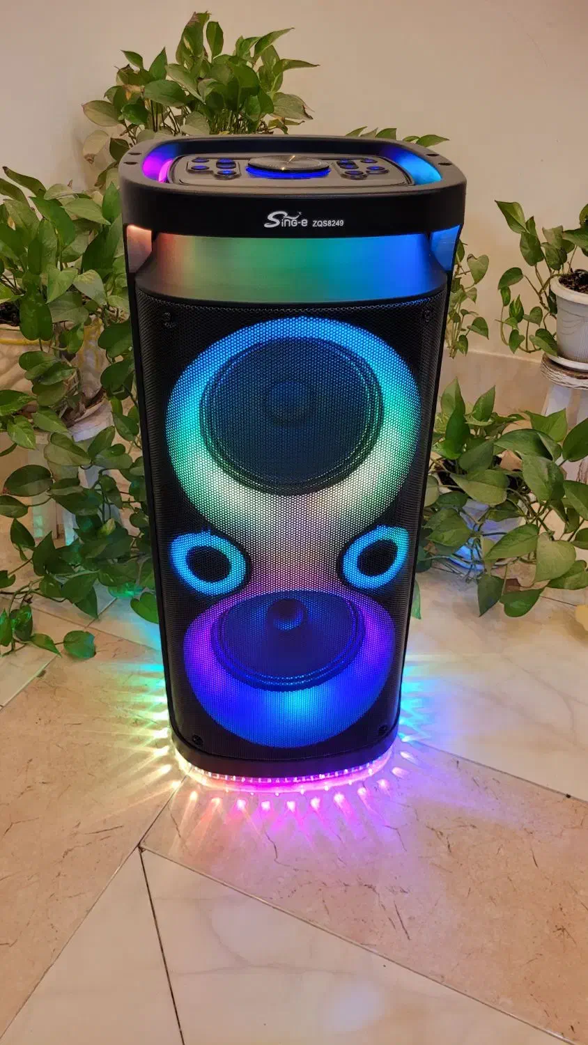 اسپیکر فول رقص نور برق مستقیم + شارژی|سیستم صوتی خانگی|قم, شهرک قدس|دیوار