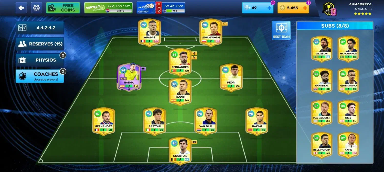 اکانت دریم لیگ2026|کنسول، بازی ویدئویی و آنلاین|بروجن, |دیوار