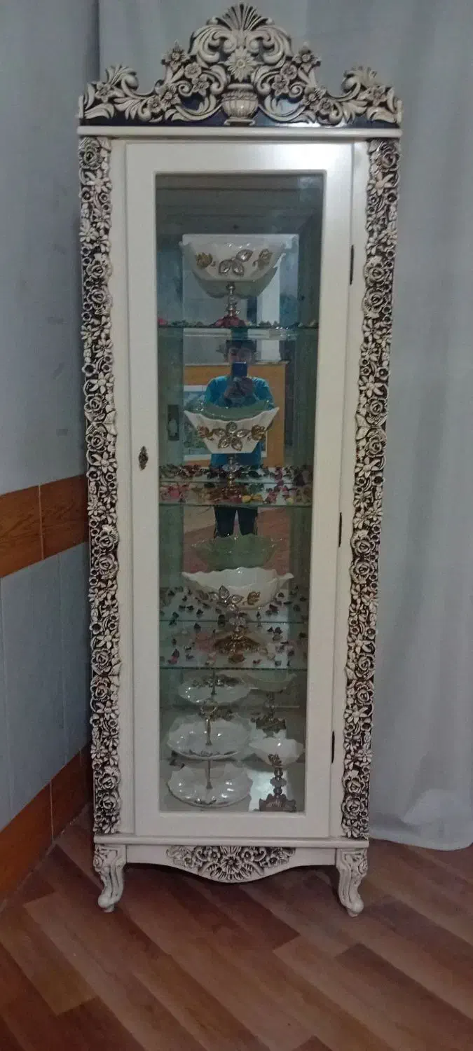 گنجه با دکوری داخلش|بوفه، ویترین، کنسول|مشهد, پورسینا|دیوار