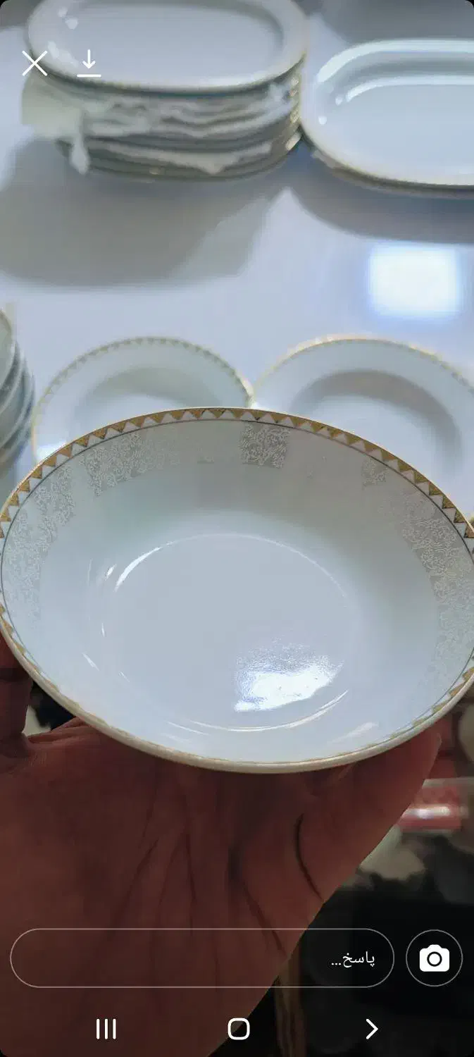 سرویس چینی مقصود ۲۴ نفره طرح ماردین|ظروف سرو و پذیرایی|تبریز, |دیوار