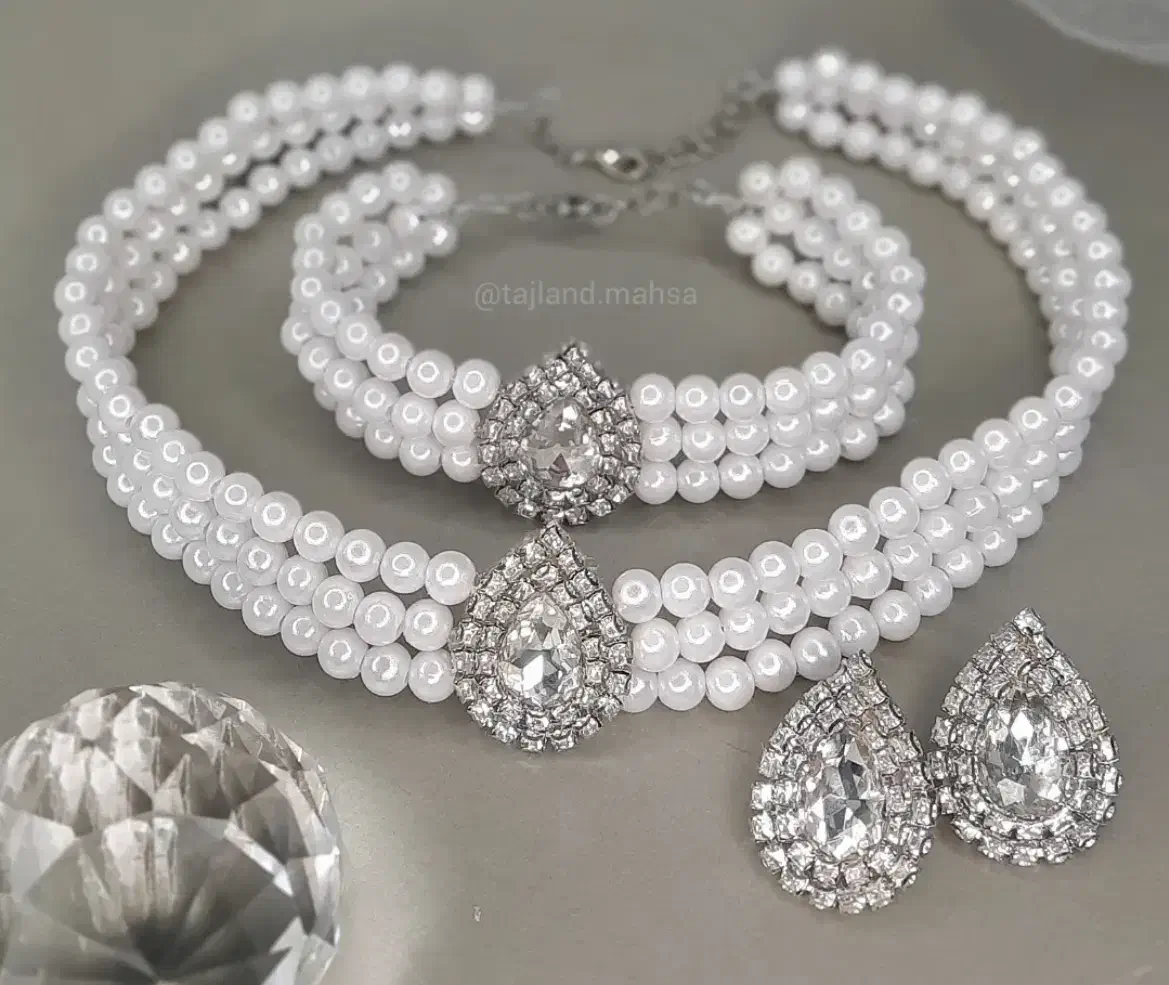 ست اکسسوری گردنبند گوشواره دستبند|بدلیجات|شیراز, وحدت|دیوار