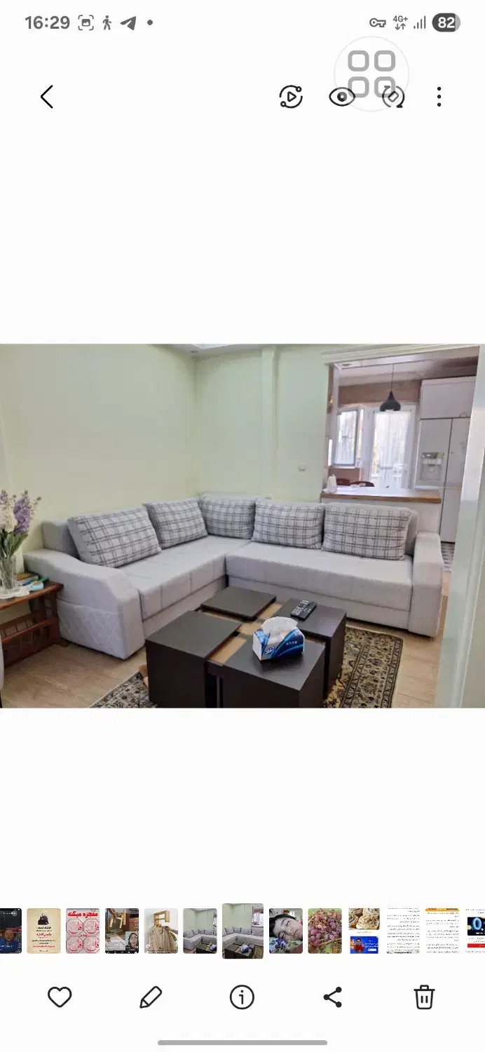 مبل ال راحتی در حد نو|مبلمان خانگی و میز عسلی|تهران, آجودانیه|دیوار