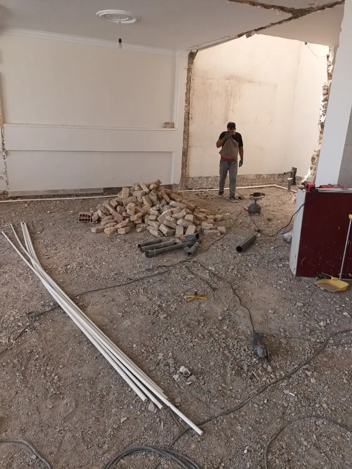 تخریب تخریب بازسازی بازسازی تعمیرات تغییرات|خدمات پیشه و مهارت|پردیس, فاز ۸|دیوار