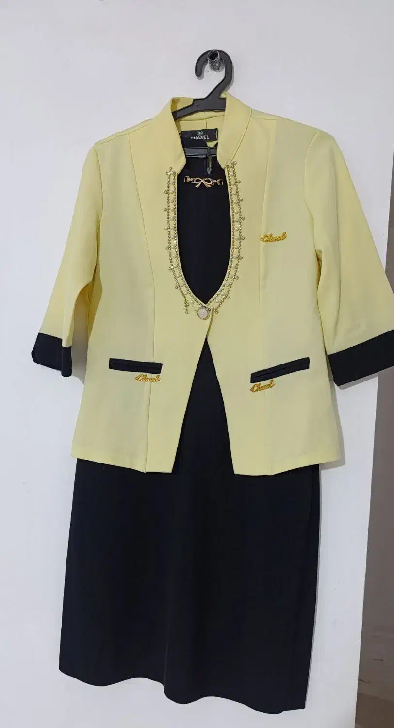 کت و سارافون لیمویی و مشکی|لباس|اسلام‌شهر, شهرک واوان|دیوار