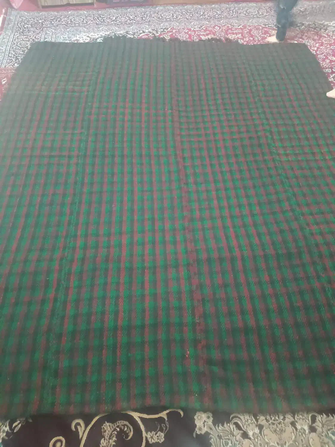 جاجیم پشمی دست بافت|گلیم، جاجیم، گبه|الوند, |دیوار