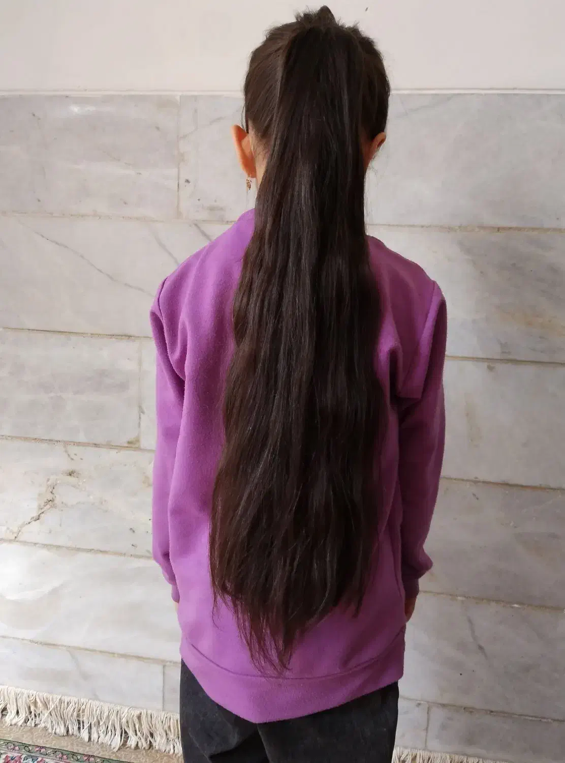 فروش مو طبیعی و سالم بدون رنگ ۶۰ سانت|آرایشگاه و سالن‌های زیبایی|یزد, |دیوار