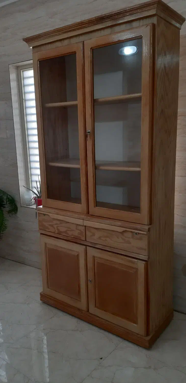 فروش کتابخانه تمام چوب|کتابخانه، شلف، قفسه‌های دیواری|زنجان, |دیوار