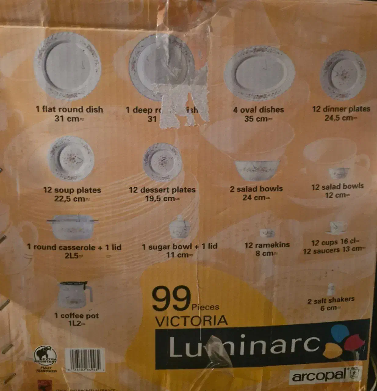 سرویس ۹۹ پارچه ویکتوریا لومینارک اصل فرانسه|ظروف سرو و پذیرایی|رفسنجان, |دیوار