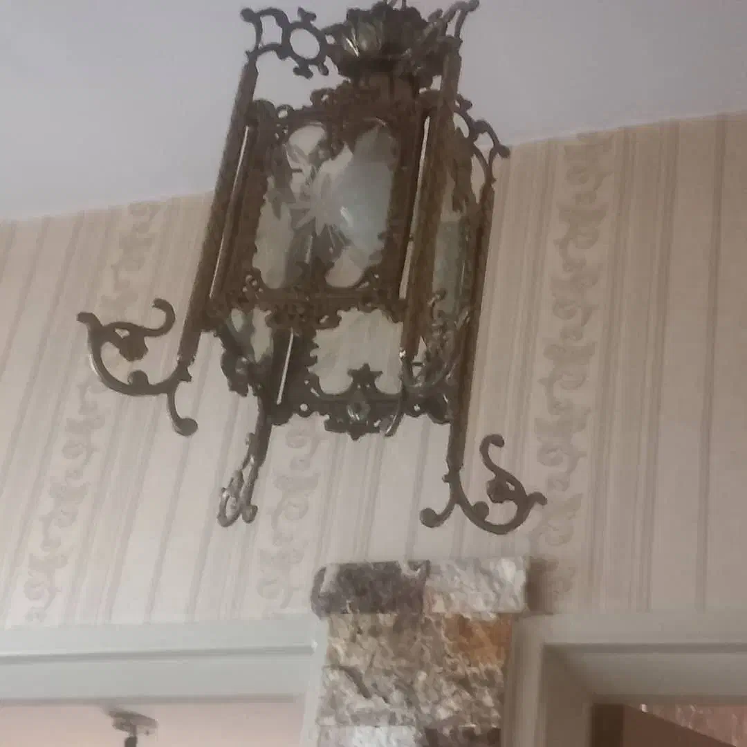 لوستر برنز ۱۰ شاخه|لوستر و چراغ آویز|ورامین, ورامین|دیوار