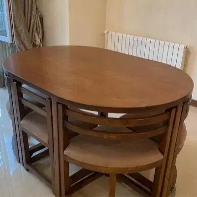 میز غذا خوری کم جا|میز و صندلی غذاخوری|اردبیل, |دیوار