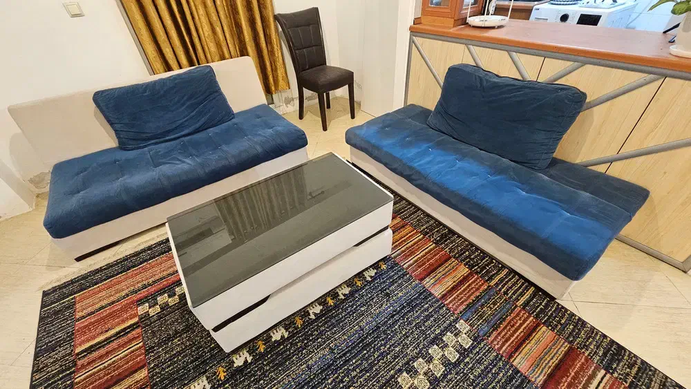 مبل کاناپه ۵ نفره / میز جلو مبلی|مبلمان خانگی و میز عسلی|رویان, |دیوار