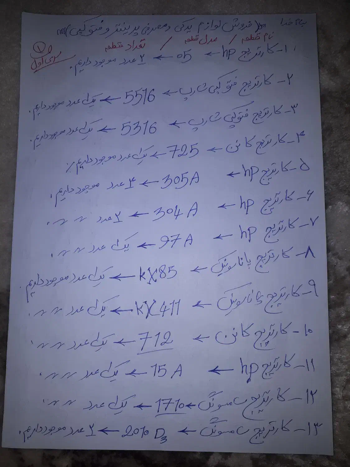 قطعات یدکی پرینتر - فتوکپی - فاکس|پرینتر، اسکنر، کپی، فکس|مراغه, |دیوار