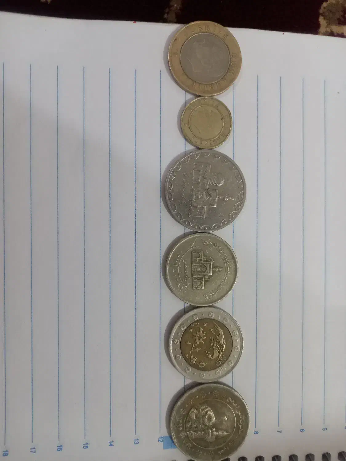 ۶ عدد سکه|کلکسیون سکه، تمبر، اسکناس|خوی, |دیوار