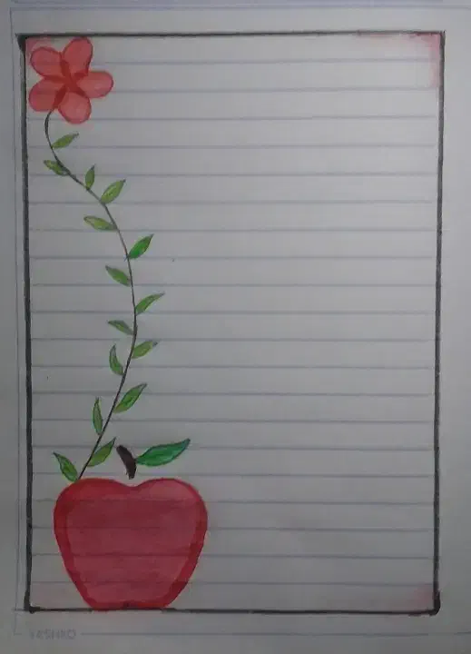 نقاشی حاشیه دفتر|لوازم التحریر|کرمانشاه, |دیوار