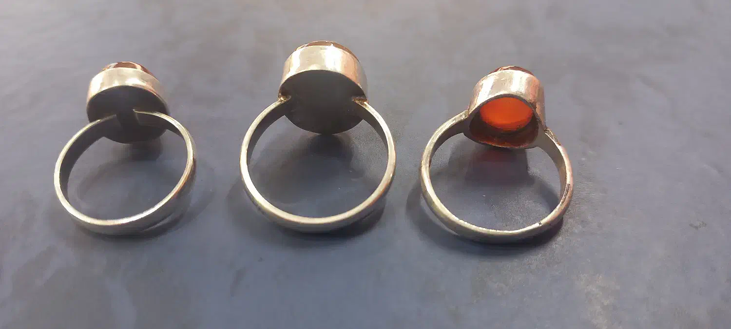 ۳عدد انگشتر عقیق قدیمی|جواهرات|ورامین, ورامین|دیوار