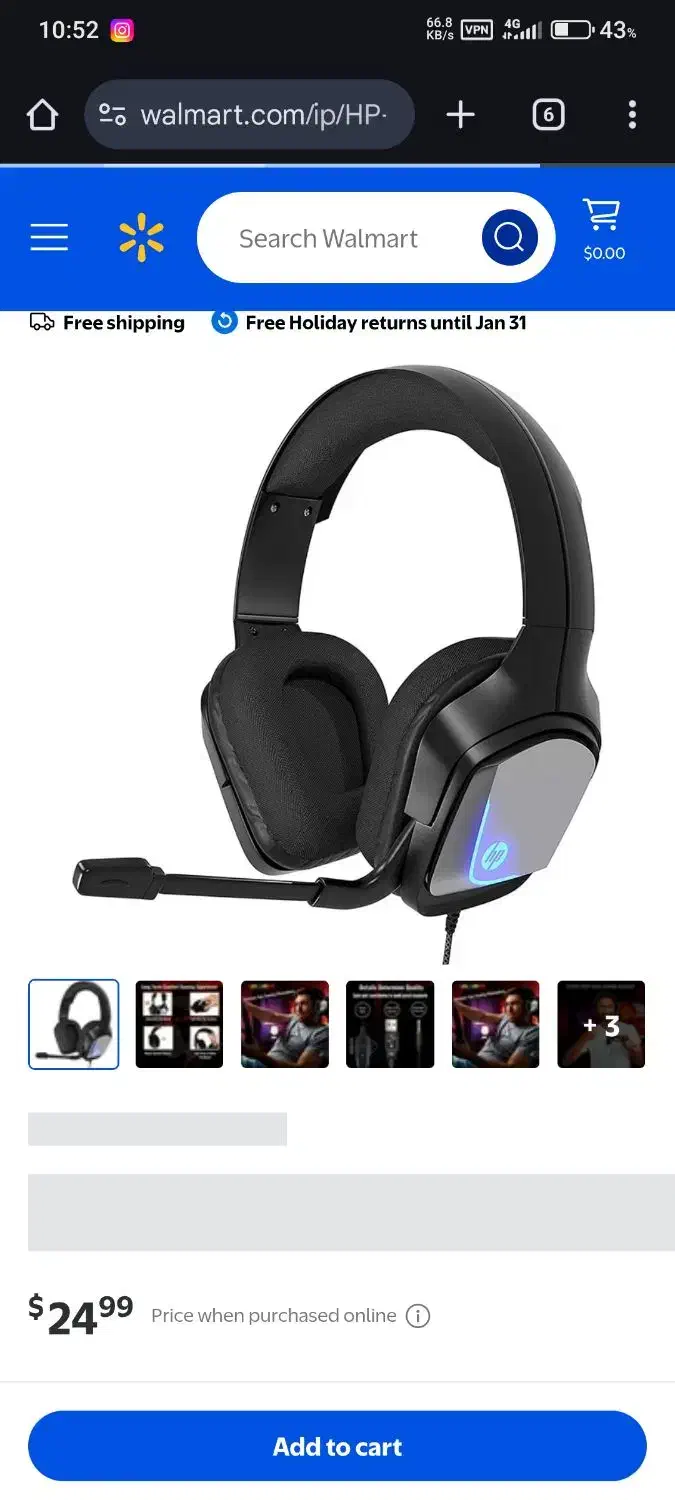 هدست باسیم گیمینگ اچ پی HP Headset 220Pro|لوازم جانبی موبایل و تبلت|مهاباد (آذربایجان غربی), |دیوار