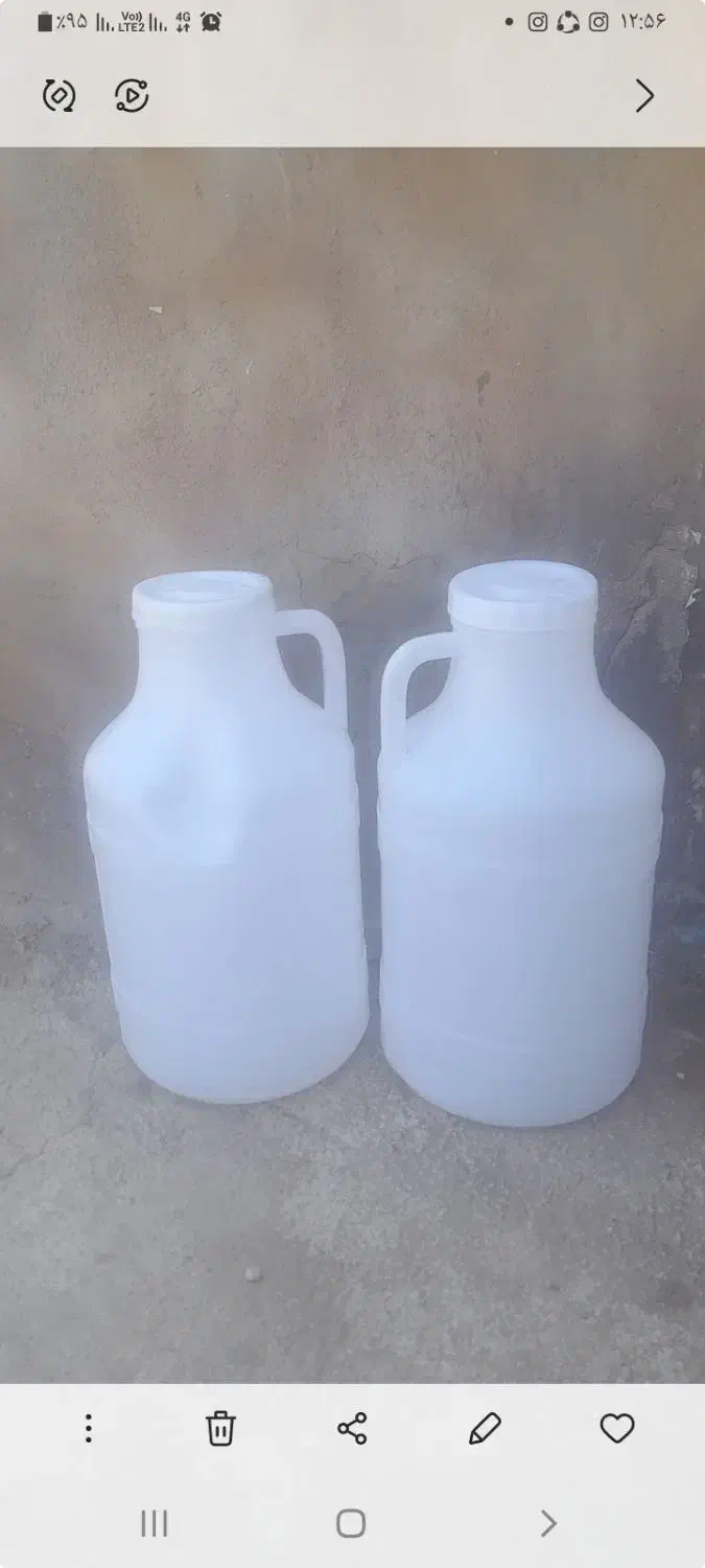 دبه ۱۲ کیلویی داخلش سرکه بوده|ظروف نگهدارنده، پلاستیکی، یک‌بارمصرف|نیشابور, شهید جعفری|دیوار