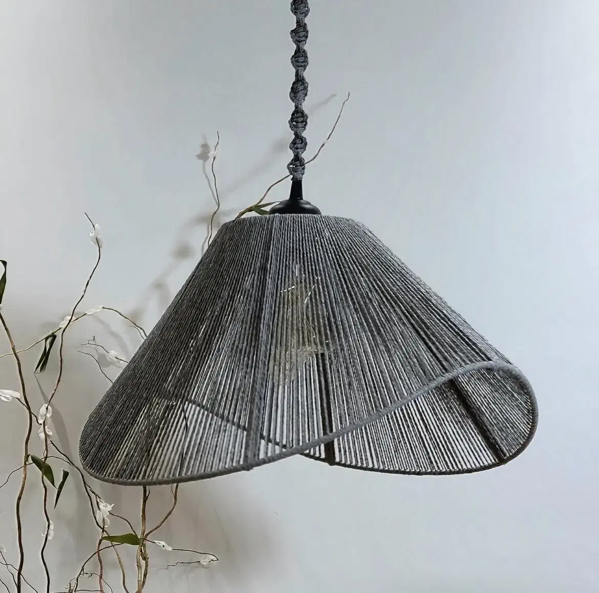 ساخت انواع لوستر مکرومه|لوستر و چراغ آویز|رشت, استقامت ۱|دیوار