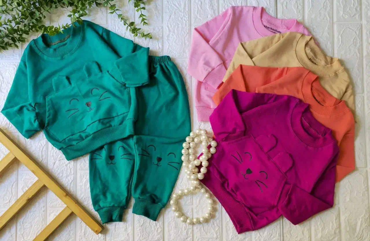 بلوز و شلوار دورس حراجی دخترانه طرح خرگوش|حراج|اسفراین, |دیوار