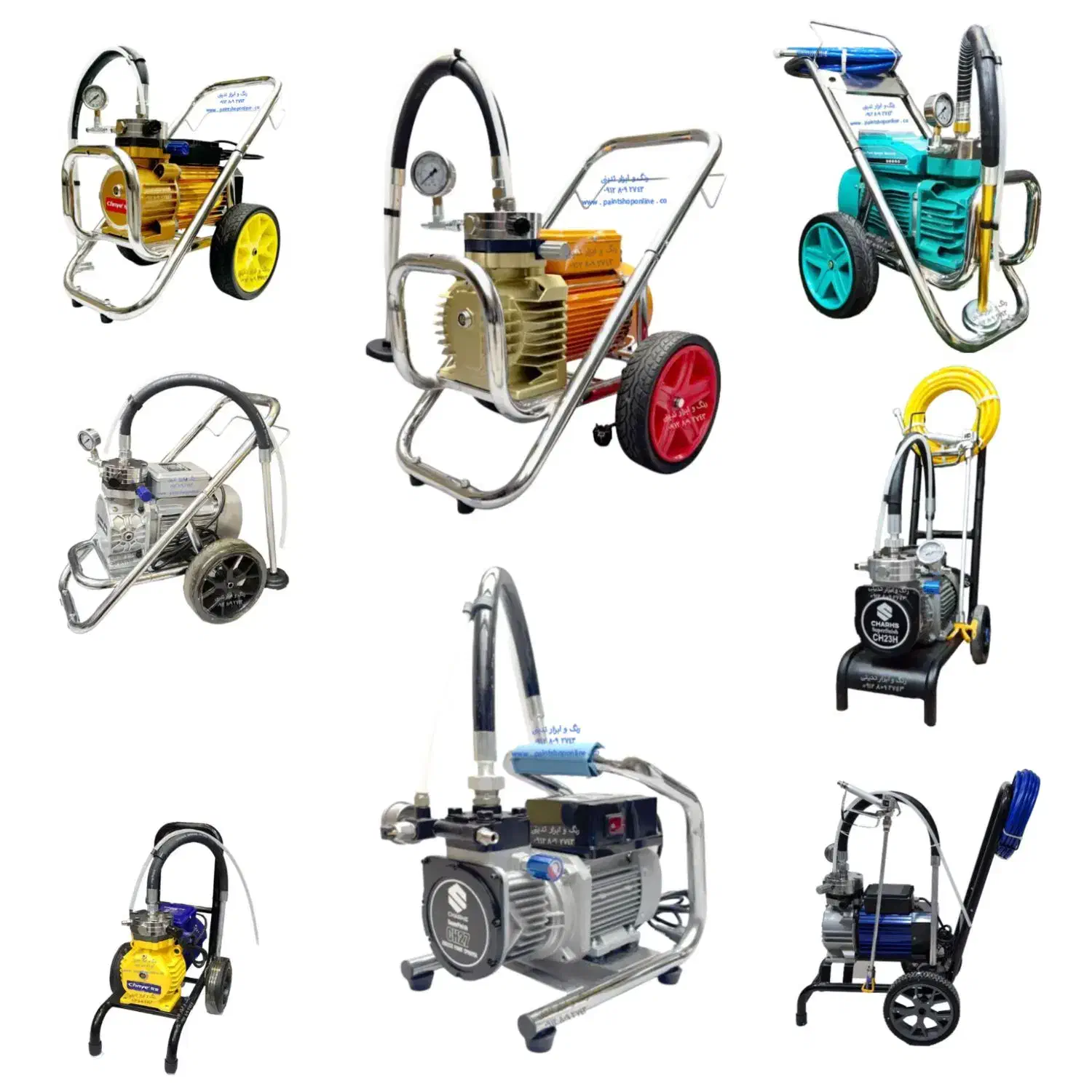 بیش از 20 مدل ایرلس برقی،رنگپاش برقی|ابزارآلات|کاشان, باهنر|دیوار