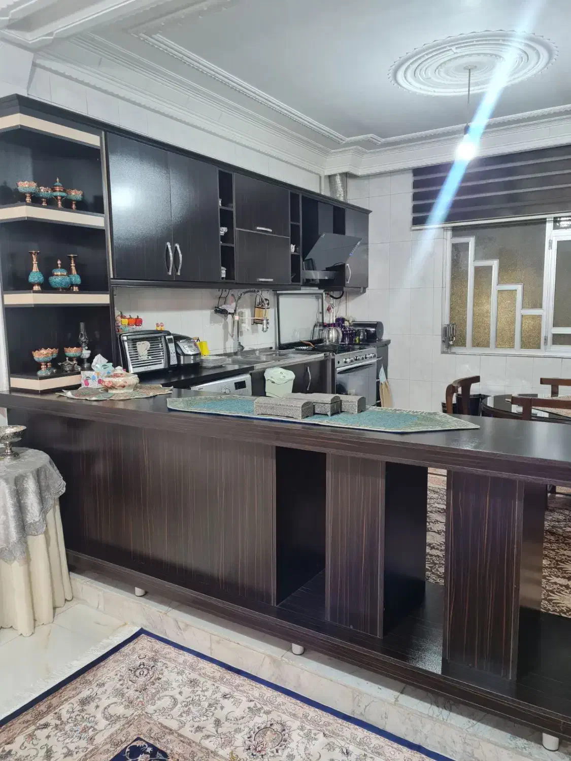 کابینت آشپزخانه  ام دی اف بدنه چوب|بوفه، ویترین، کنسول|اسلام‌‌آباد غرب, |دیوار