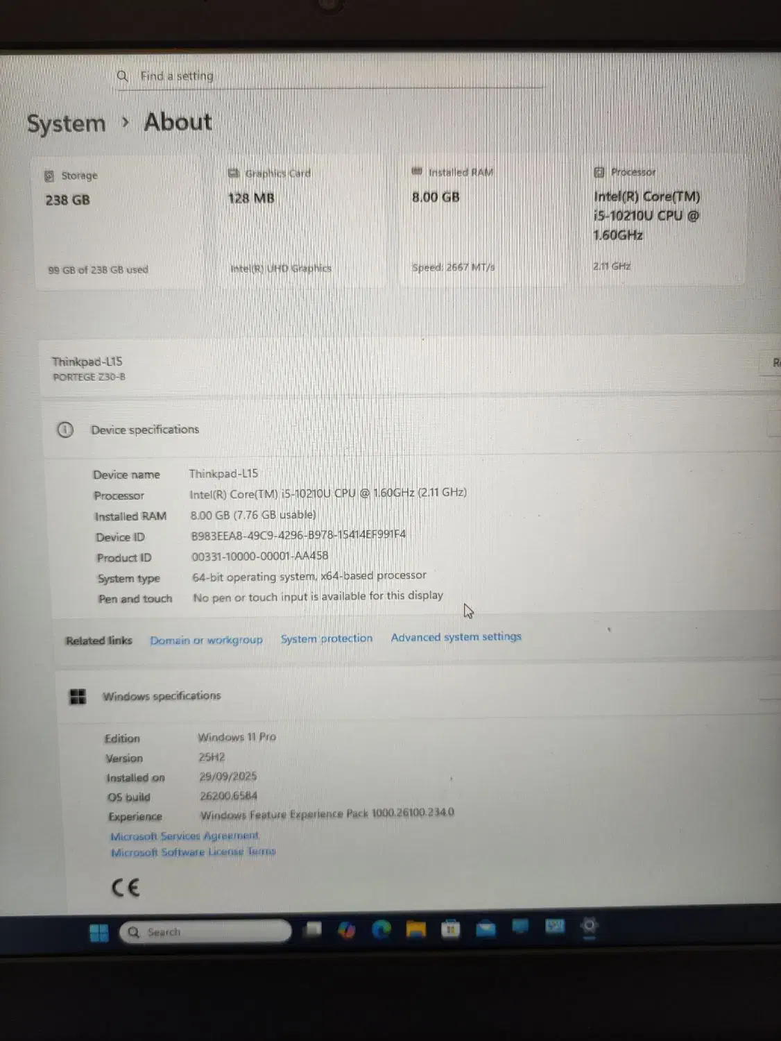 lenovo ThinkPad L15  نسل ۱۰|رایانه همراه|خرم‌آباد, |دیوار