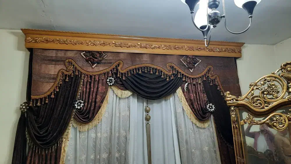 پرده پذیرایی|پرده، رانر، رومیزی|امیدیه, |دیوار