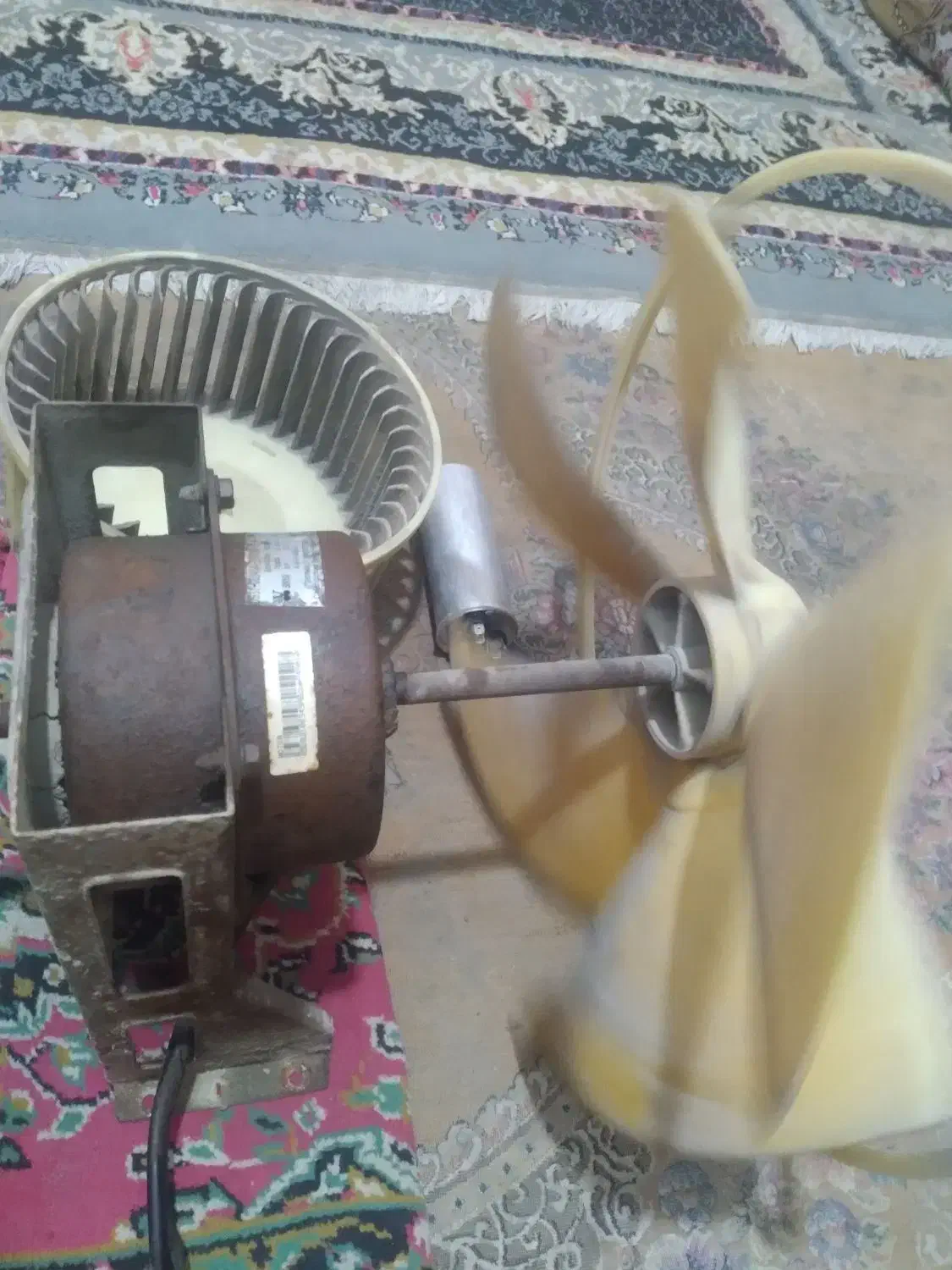 فن کولر وخازن|کولر گازی و فنکوئل|بند زرک, |دیوار