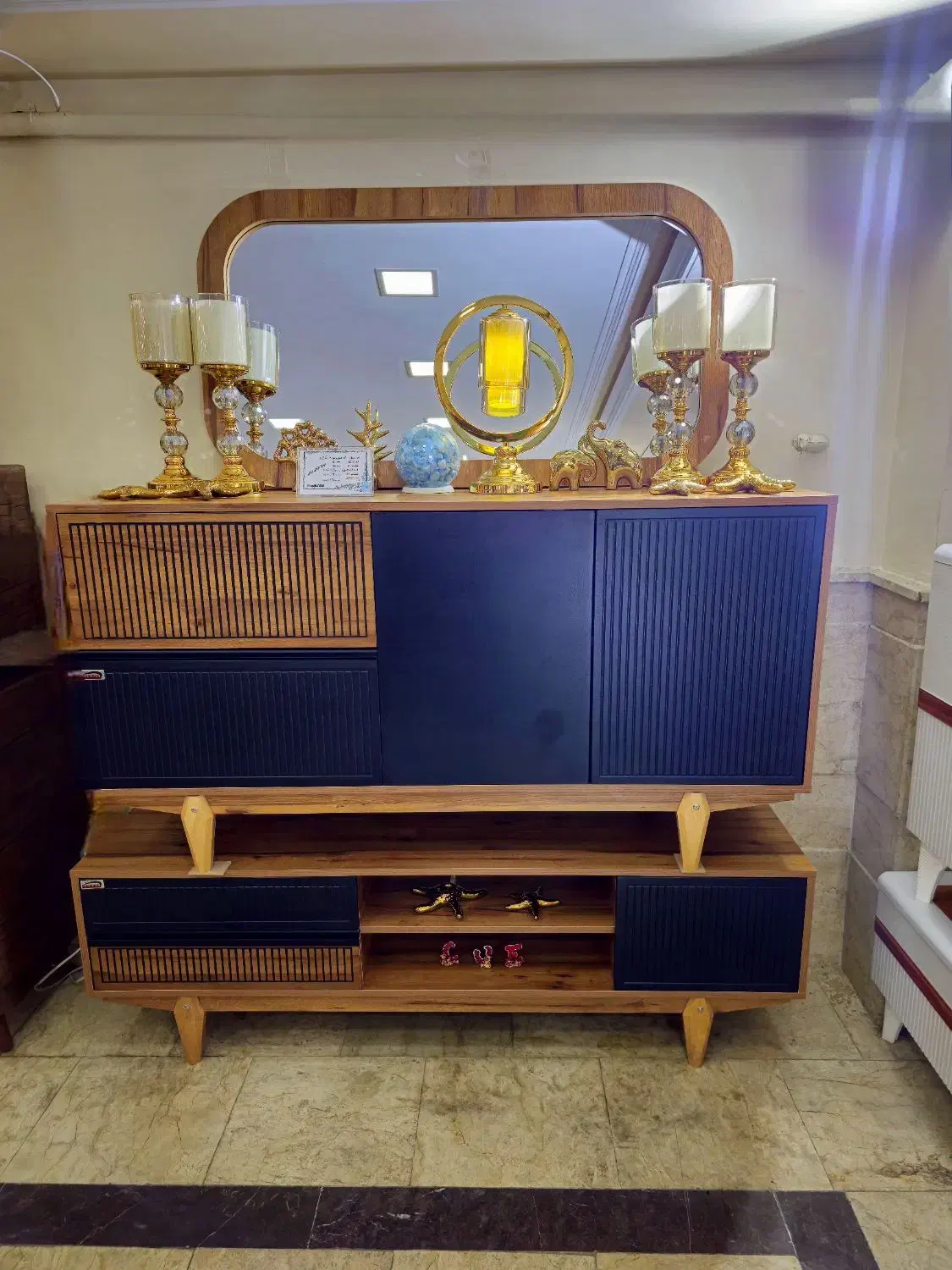 ست آینه کنسول و میز تلوزیون دانهیل شرایطی|بوفه، ویترین، کنسول|تبریز, |دیوار