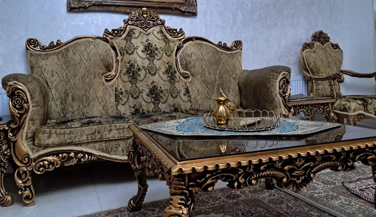 مبل عروس سلطنتی|مبلمان خانگی و میز عسلی|تبریز, |دیوار