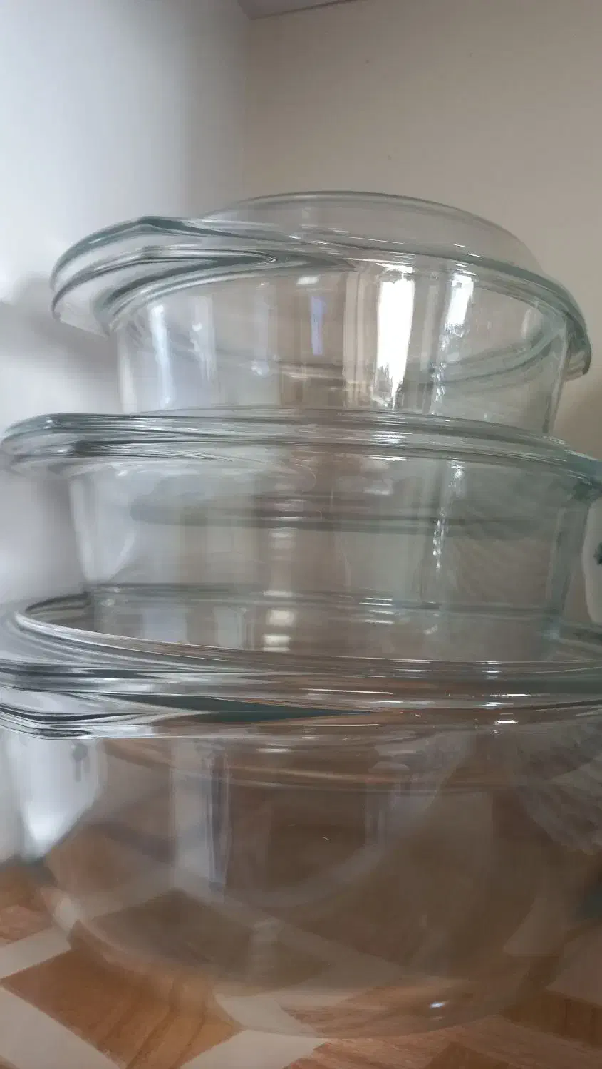 قابلمه ۳ تایی پیرکس فرانسه|ظروف پختوپز|اندیشه, شهرک صدف|دیوار